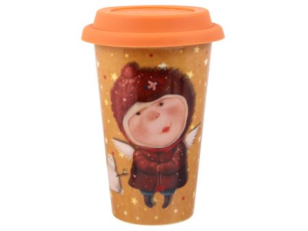 Кружка з силіконовою кришкою 