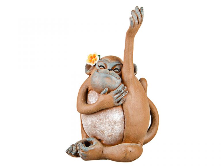 Фігурка декоративна мавпа 12х6см