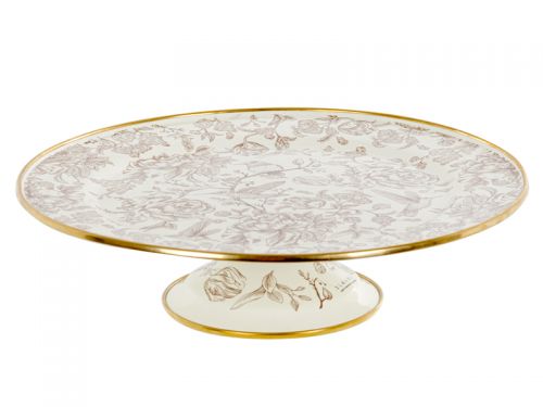 ТОРТІВНИЦЯ ЕМАЛЬОВАНА "BIRD" ELMANI З КРИШКОЮ НА НІЖЦІ, ДІАМЕТР=30СМ