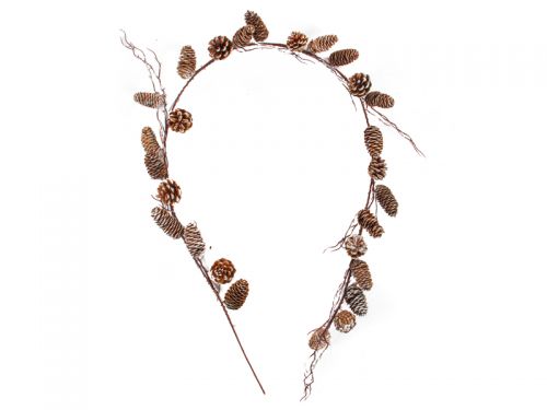 Гілка декоративна з шишками 160 см (пластик)