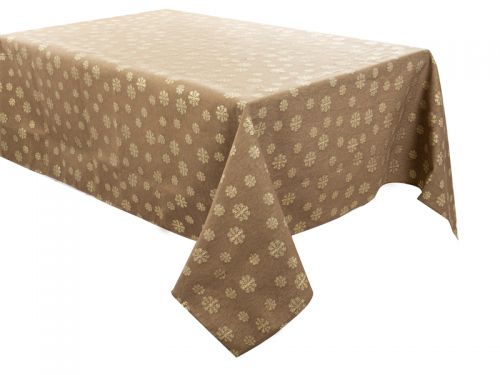 Скатертина тефлонова " KAREN LUREX TEFLON  TAUPE" 160Х180СМ