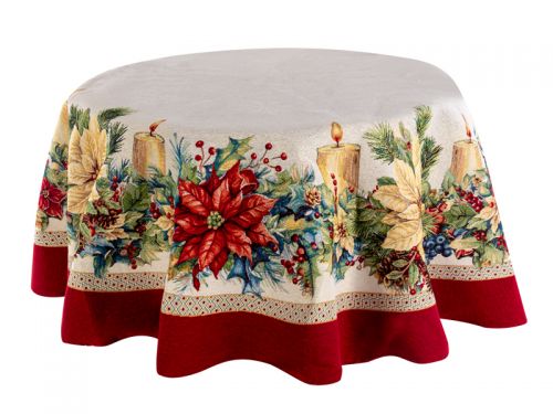 Скатертина гобелен "Catalina" 140см круг