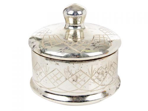 Скляна бісквітниця 16x16см