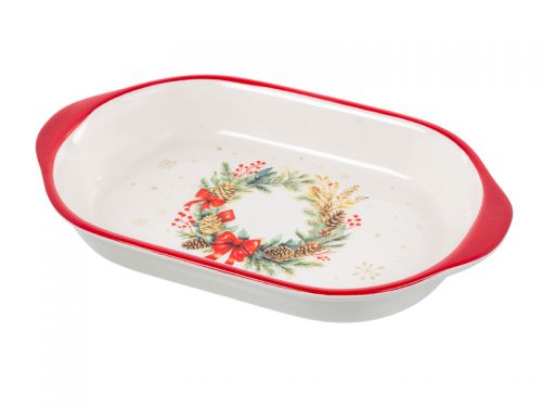 Блюдо для запікання "Різдвяний Вінок" 29Х18Х4,5 см