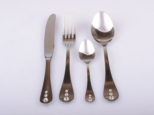 Набір столових приборів "Рокко" 24 пр (дефект коробки та страз)