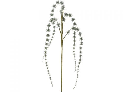 Різдвяна декоративна гілочка м'ята з глітером, 50см