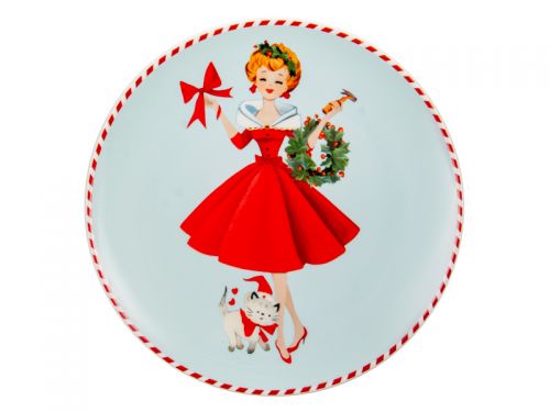 Набір з 2-х тарілок "Miss Christmas" 20,5см