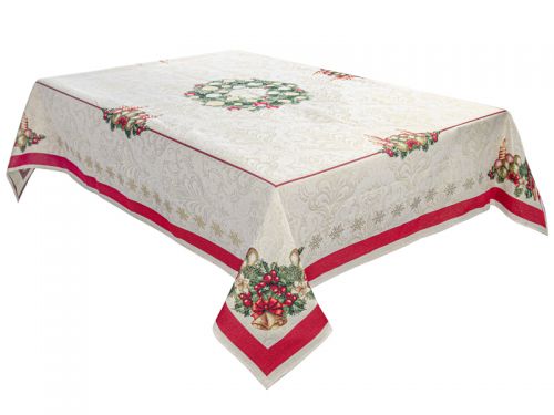 Скатертина гобеленова "Corona Natale" 140x260 см
