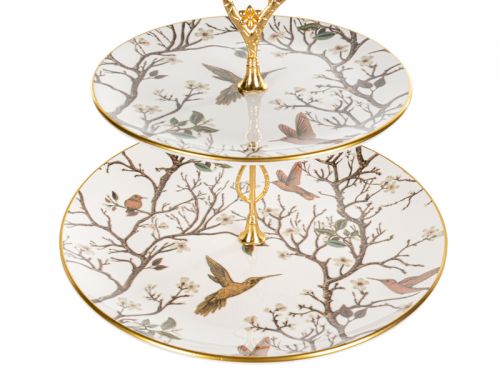 Блюдо двоярусне "Bird" 19см та 26см