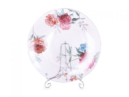 Блюдо скляне "Камелія" 26,5см