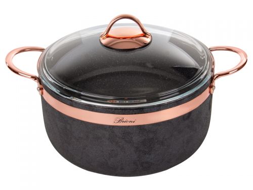 Каструля Brioni антипригарна 26 см, 6,5 л., 3,5 мм товщ.