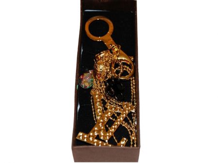 Брелок з логотипом зі стразами