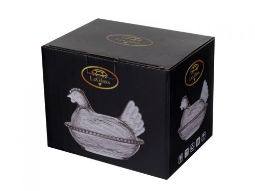 Ємність для зберігання «Курочка» 15,5х11,5х11,5 см 240 мл.