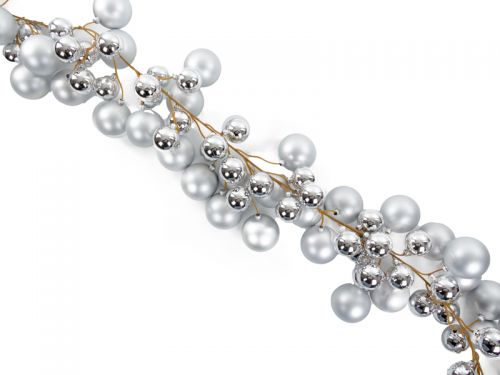 Декоративна прикраса 170 см срібло (пластик)