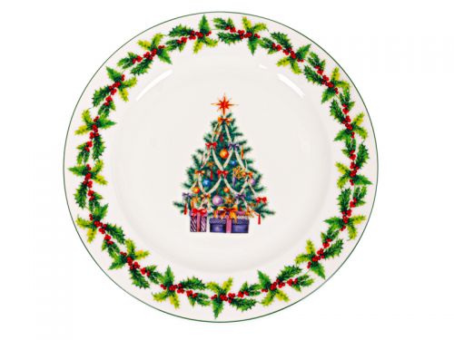 Різдвяний набір посуду 16 пр(4 тарілки 26 см, 4 тарілки 19 см, 4 салатника 13 см, 4 кружки 300 мл)