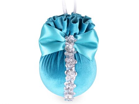 Ялинкова куля Ø 8 см з квітами 