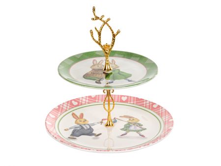 Блюдо двухярусное 