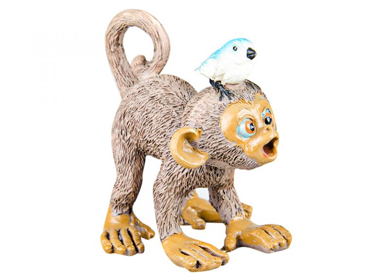 Фігурка декоративна мавпа 6х5см