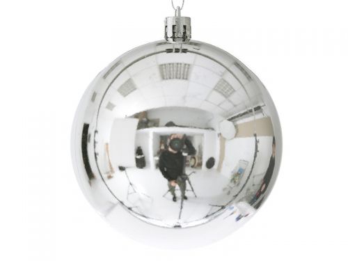 Набір з 6-ти куль срібло, 8см