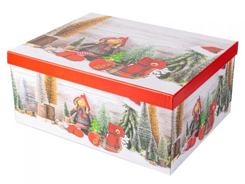 Подарункова коробка прямокутна 35х27х15.5см