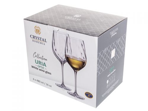Набір келихів для вина "URIA OPTIC" 480 мл 6шт