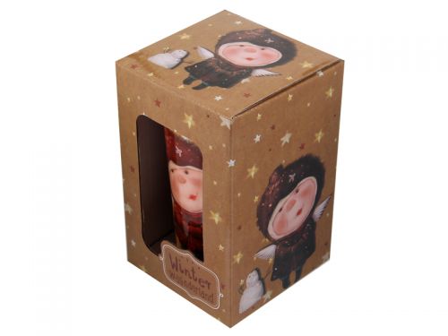 Кружка з силіконовою кришкою "Я Дивовижный Янгол" 400мл