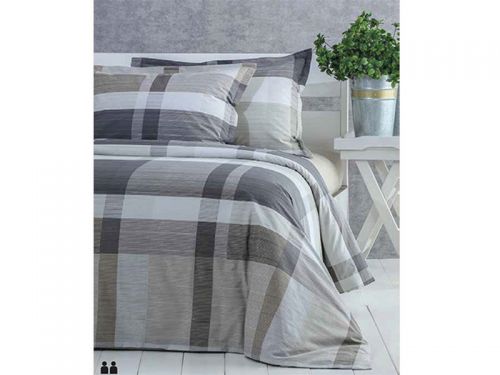Комплект постільної білизни Nicolo ранфорс 200x220 см + 4н.50x70 см