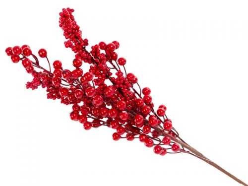 Гілка декоративна ягідки 60см (пластик)