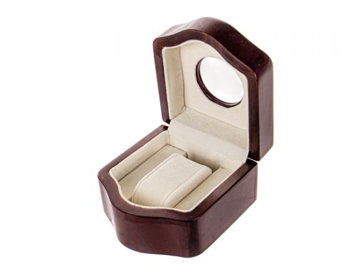 ШКАТУЛКА ДЛЯ ГОДИННИКА 10,8х10,8х7СМ КОРИЧНЕВА