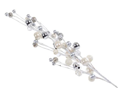 Гілка декоративна 75 см чорна з золотом (пластик)