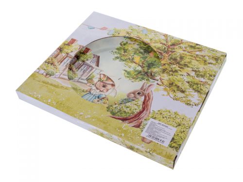 Блюдо для торта з лопаткою "Кроличі Історіі" 26см