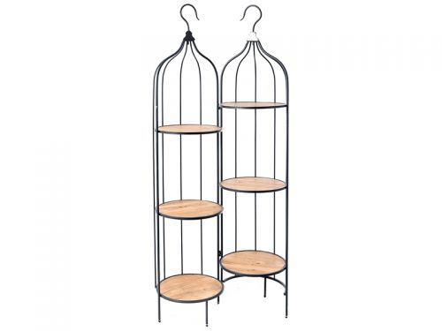 Клітка металева з дерев'яними полицями 42 х 42 х 192см