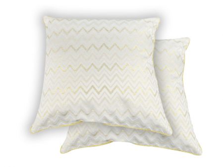 Подушка декоративна з золотим люрексом 