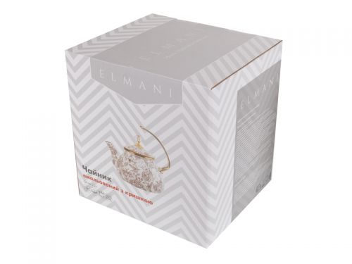 Чайник емальований "Рeony" Еlmani з кришкою, 2,2л