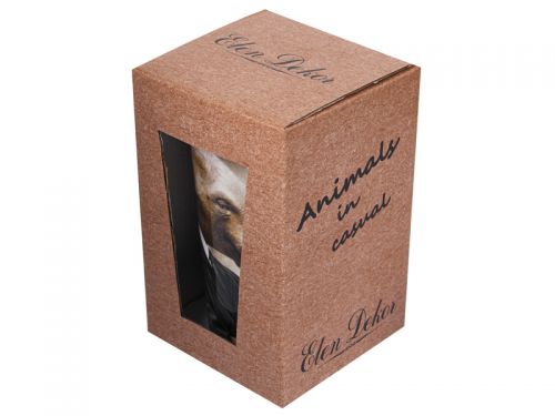 Кружка з силіконовою кришкою "Слон" 350 мл