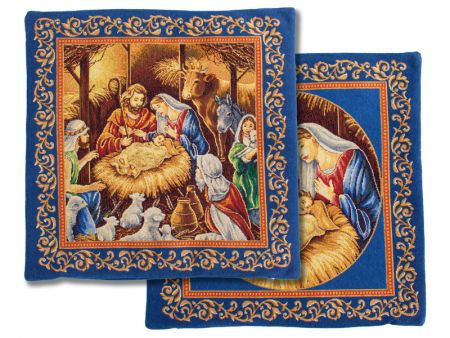 Наволочка гобелен Sagrada Familia lurex двостороння 45х45см