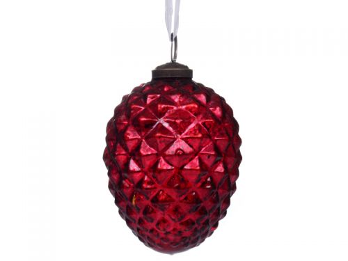 Ялинкова іграшка 10см червоний