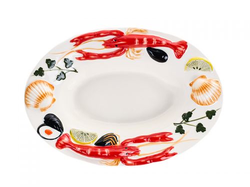 Блюдо овальне "Лобстер" 31х22,5х6,5см