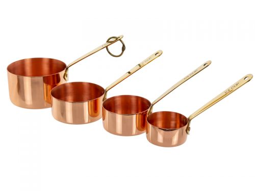 Набір мідних ложек 4 шт (30 мл., 60 мл., 90 мл., 180 мл.)