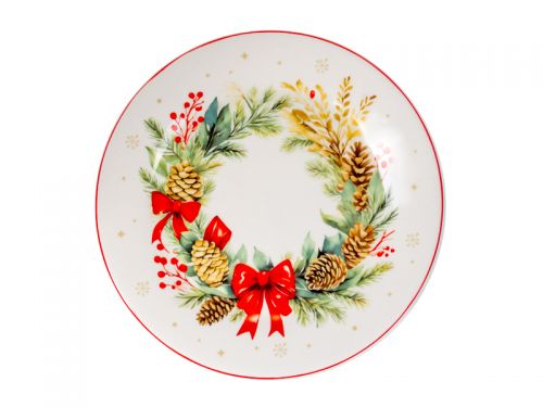 Тарілка "Різдвяний Вінок" 21см.