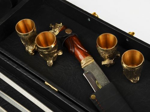 Набір шампурівvip "Щука" в кейсі із натурального дерева