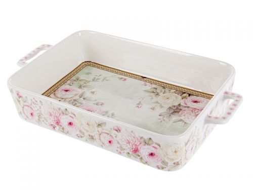 Блюдо з ручками "Англійська троянда" 32,6х19х6 см