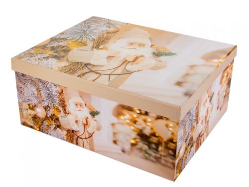 Подарункова коробка прямокутна 35х27х15,5 см