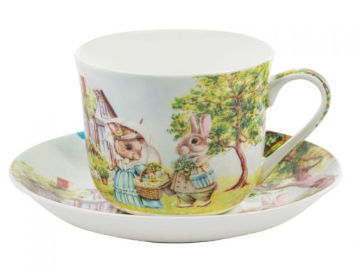 Чайний набір 2 предмета "Кроличі Історіі" 470 мл
