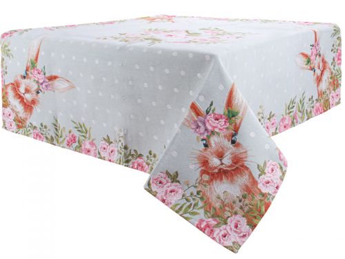 Гобеленова скатертина 100x100см. м'ятна