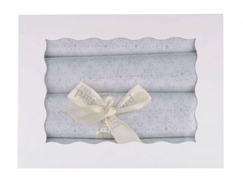 Набір серветок під тарілку 4 шт з срібним люрексом "Сніжинка" 30х45 см