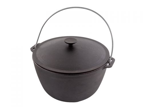 Казан туристичний чавунний з чавунною кришкою ТМ 