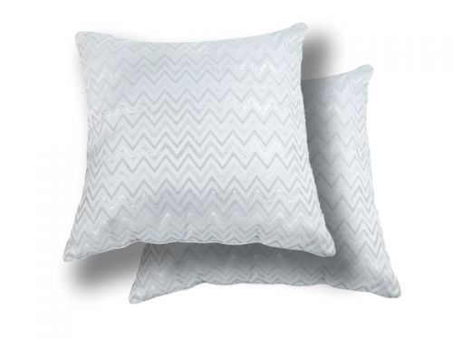 Подушка декоративна з срібним люрексом 