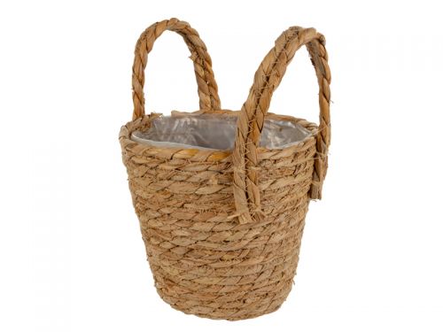 Кашпо 24х17х17 см (натуральне волокно /пластик)