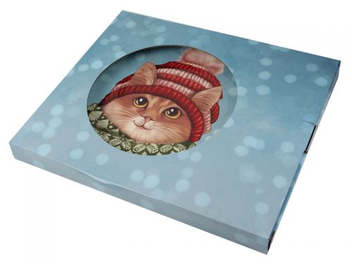 Блюдо для торта з лопаткою "Різдво" 27 см